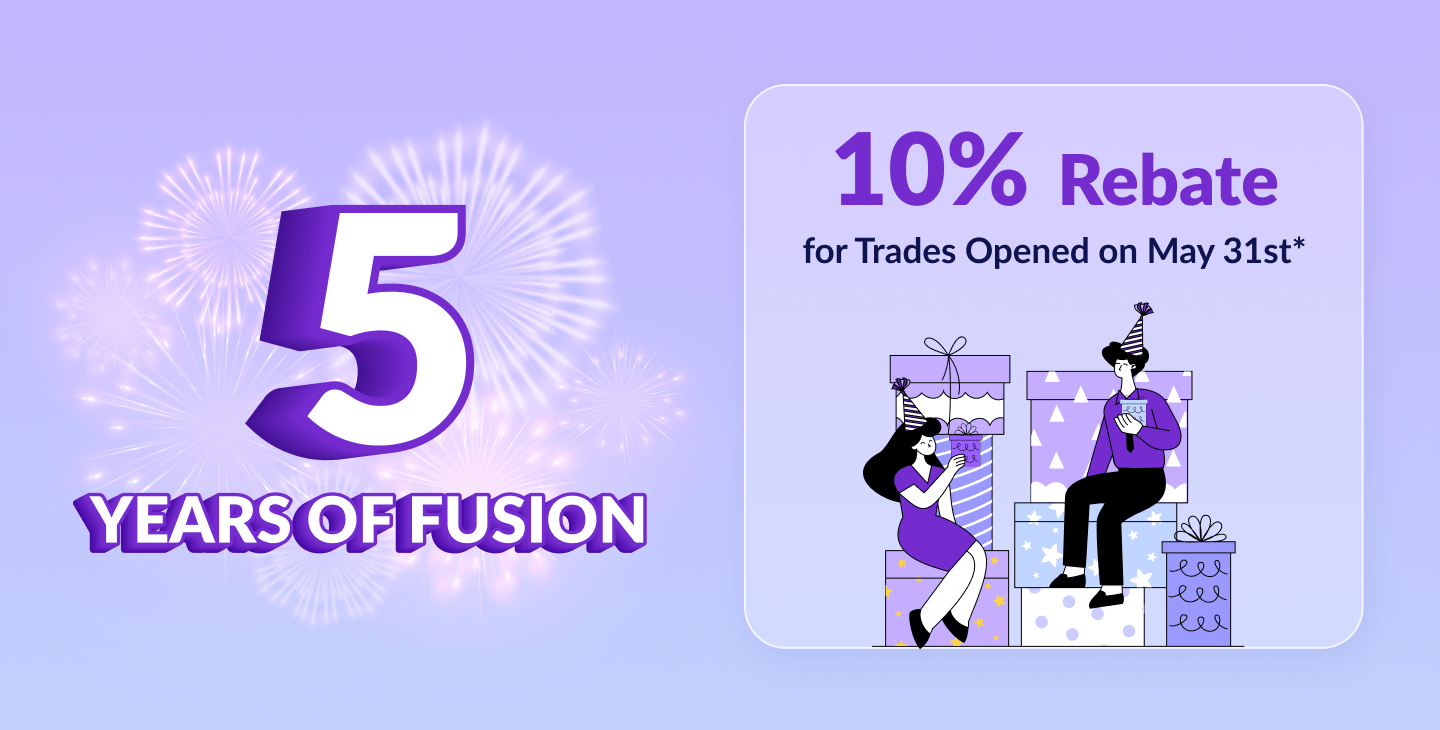 Fusion Markets 5 year Anniversary